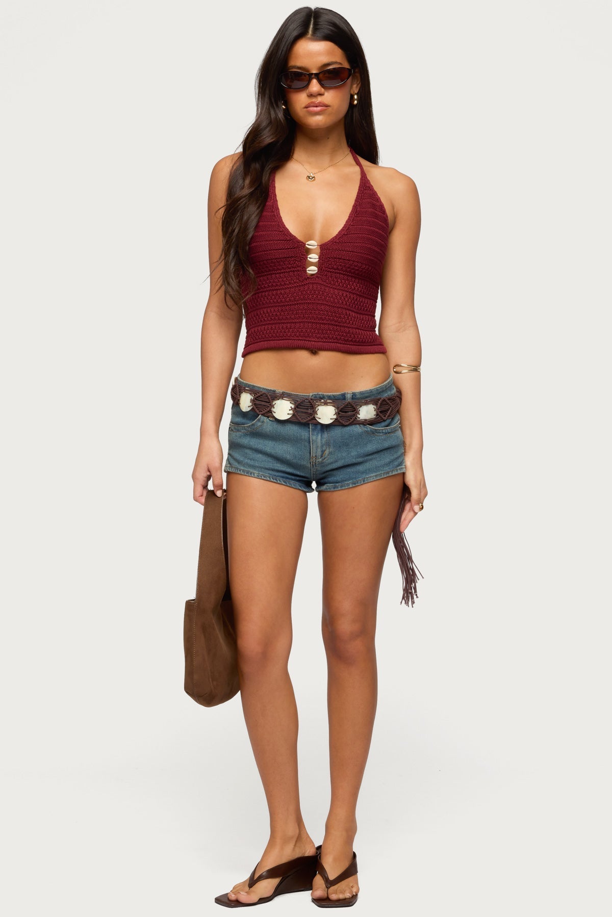 Backless Coastal Charm Crochet Top